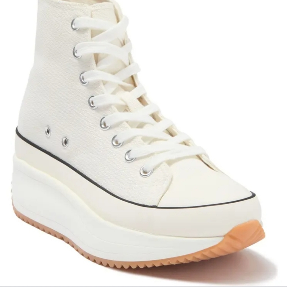 Madden Girl Winnona Platform Sneakers Size 8 White New